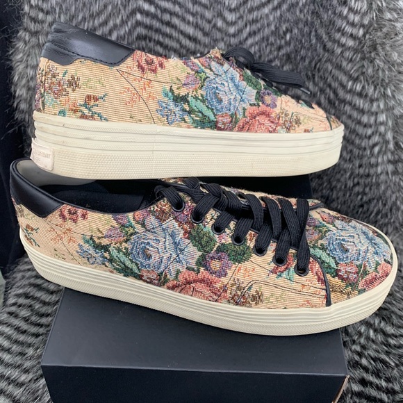 YSL SAINT LAURENT Court Classic Floral sneakers 41 - Picture 6 of 8